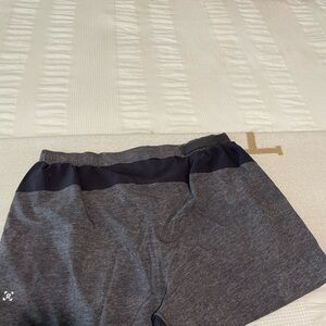 Men’s Gray and Black Athletic Shorts